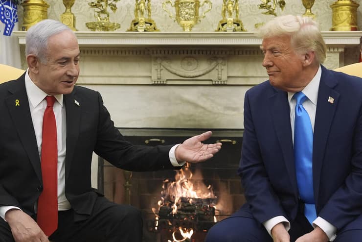 ראש הממשלה בנימין נתניהו נפגש עם נשיא ארה"ב דונלד טראמפ בבית הלבן