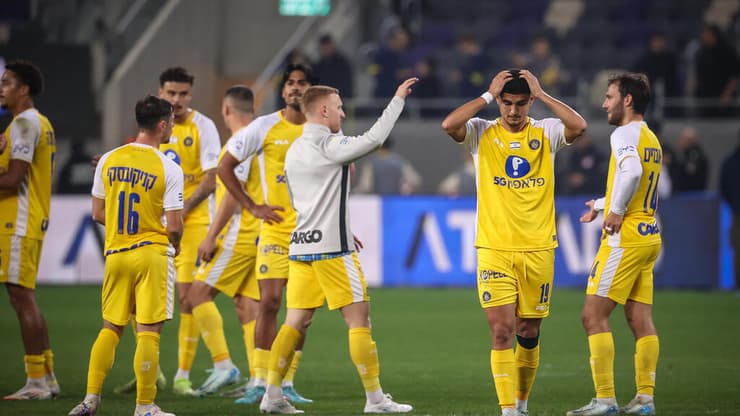 שחקני מכבי ת"א (צילום: עוז מועלם) שחקני מכבי ת"א