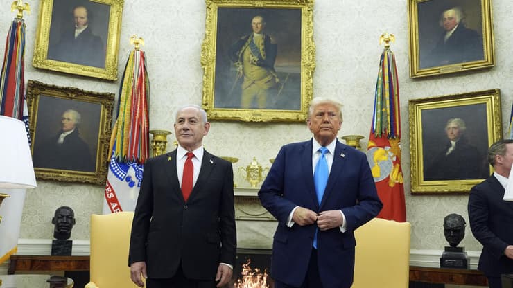 ראש הממשלה בנימין נתניהו נפגש עם נשיא ארה"ב דונלד טראמפ בבית הלבן