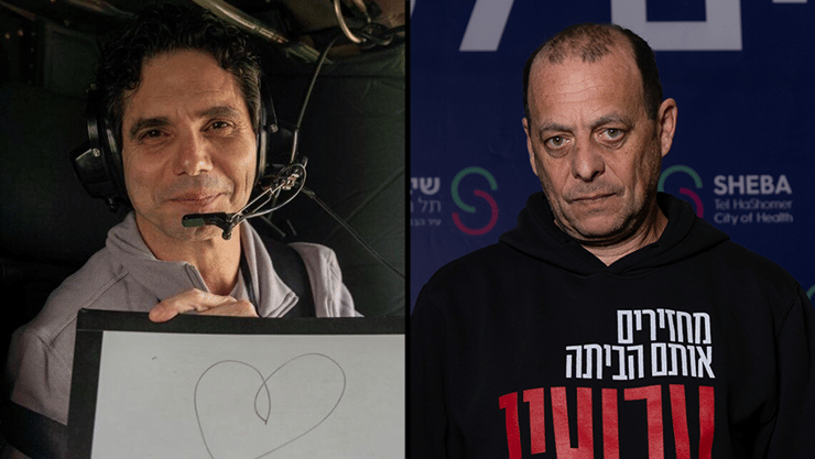 האחים ניסן ועופר קלדרון (צילום: יובל חן, דובר צה"ל) ניסן ועופר קלדרון