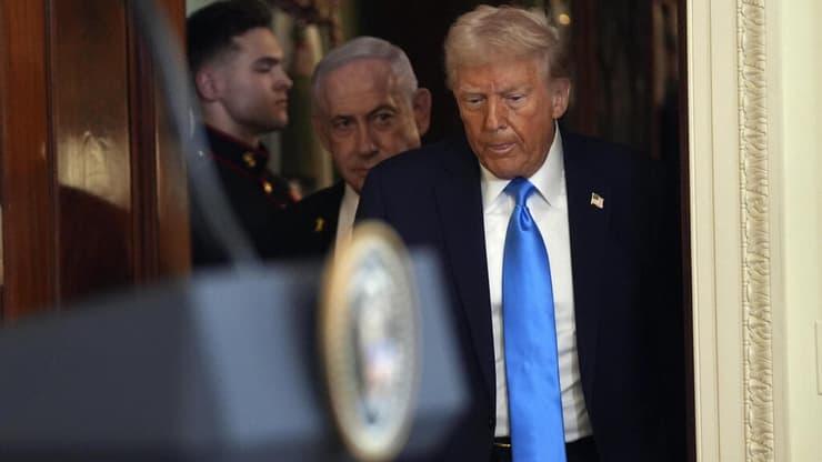 ראש הממשלה בנימין נתניהו ונשיא ארה"ב דונלד טראמפ במסיבת העיתונאים בבית הלבן