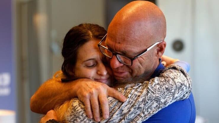 דורון ואביה רוני בכפר המכביה (צילום: זיו קורן) דורון שטיינברכר ואביה רוני בכפר המכביה