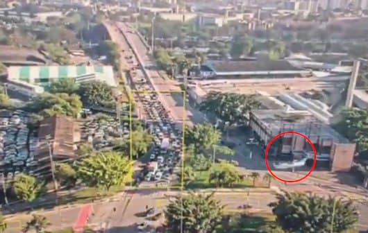 מטוס קל התרסק על אוטובוס בסאו פאולו בברזיל