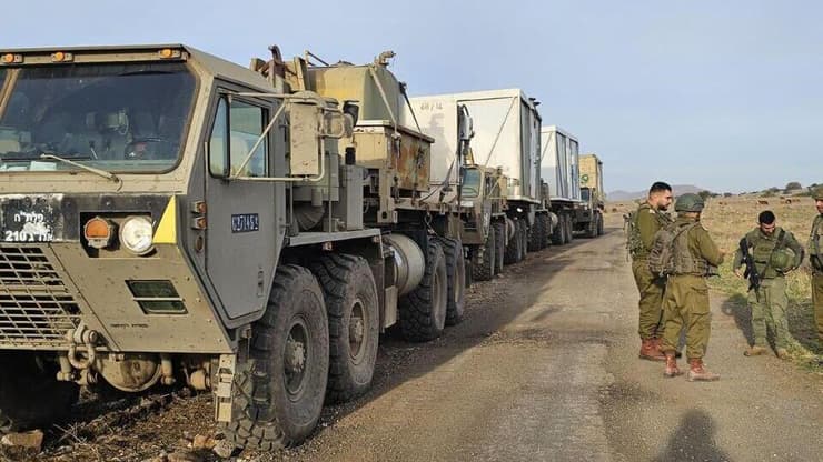 צה"ל עושים מבצעי לוגיסטיקה מורכבים בשלג