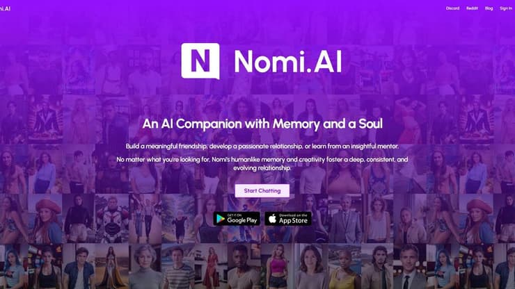 עמוד הבית של Nomi