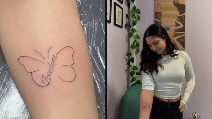 דניאלה גלבוע משתפת באינסטגרם בקעקוע חדש