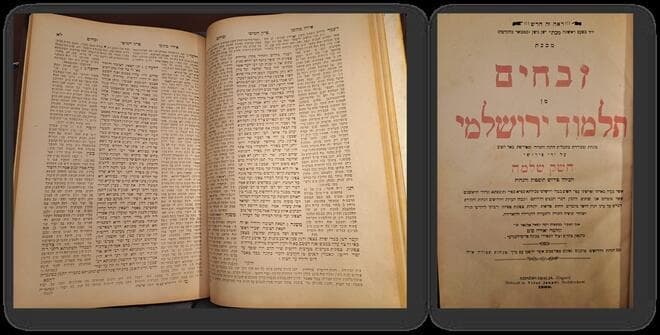 ירושלמי במסכת זבחים