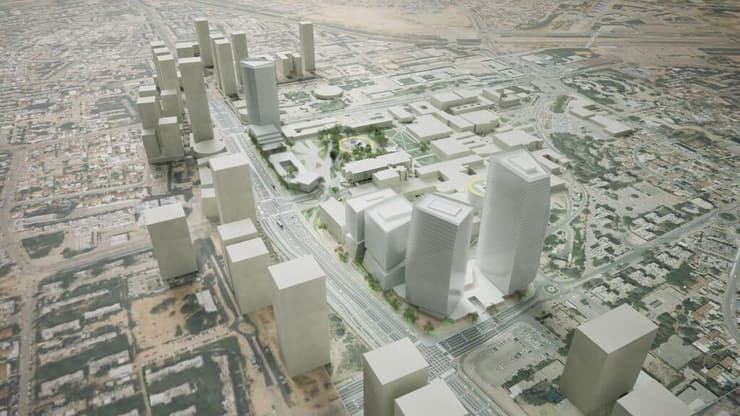 תוכנית שדרות רגר באר שבע (הדמיה: אוקא אדריכלים) תוכנית שדרות רגר באר שבע