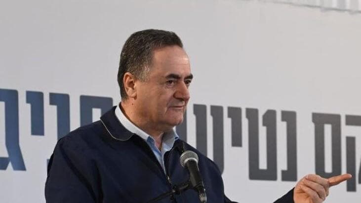 השר ישראל כ"ץ (צילום: הרצל יוסף) טקס נטיעות חגיגי לכבוד הקמת השכונה החדשה "מצפה יונתן" בערד