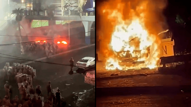 התפרעויות בשדה התעופה בביירות בלבנון, כוחות צבאיים הגיעו למקום