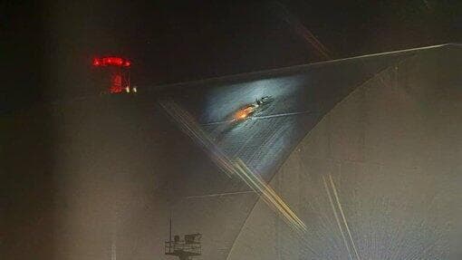 מתוך X מתקפת כטב"מים רוסית על צ'רנוביל, אוקראינה