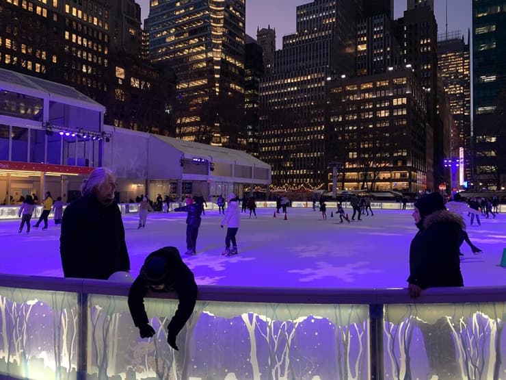 החלקה על הקרח בבריאנט פארק