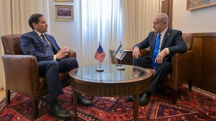 ראש הממשלה בנימין נתניהו נפגש עם מזכיר המדינה האמריקני, מרקו רוביו