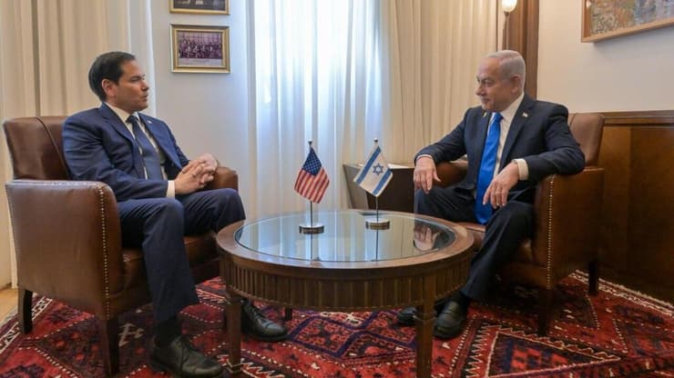 ראש הממשלה בנימין נתניהו נפגש עם מזכיר המדינה האמריקני, מרקו רוביו