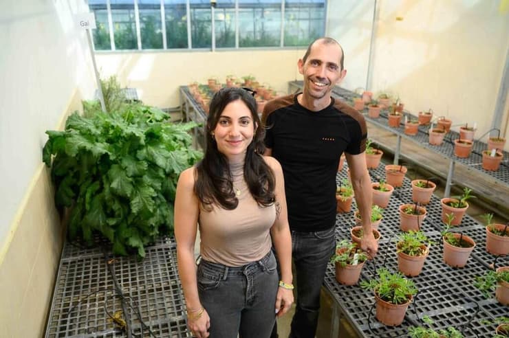 מימין: פרופ' תמיר קליין וגל רביב