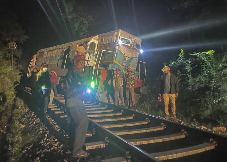 זירת התאונה בסרי לנקה