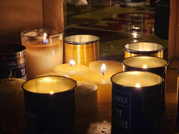 טקס שהתקיים בכיכר החטופים בחיפה