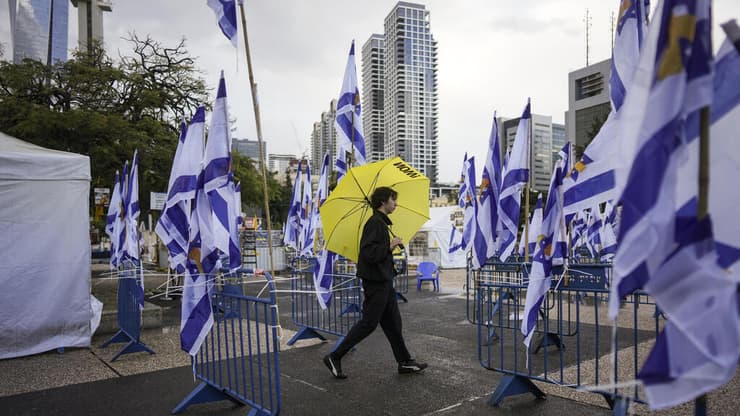 צילום: Oded Balilty כיכר החטופים - יום שחרור החטופים החללים