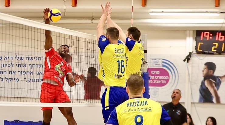 מכבי תל אביב נגד הפועל גליל מטה אשר/עכו (איגוד הכדורעף) מכבי תל אביב נגד הפועל גליל מטה אשר/עכו