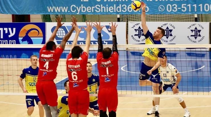 מכבי תל אביב נגד הפועל גליל מטה אשר/עכו (איגוד הכדורעף) מכבי תל אביב נגד הפועל גליל מטה אשר/עכו