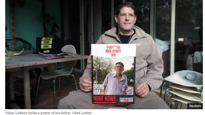 סיקור השחרור של משפחת ביבס ועודד ליפשיץ באתרים בעולם