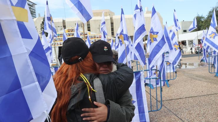 צילום: יריב כץ כיכר החטופים יום החזרת ארבע החטופים החללים