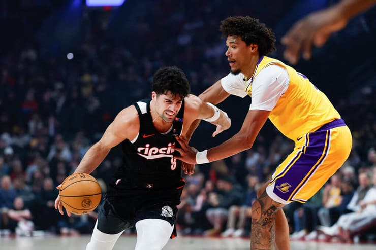 "פשוט טוב כל-כך". אבדיה בפעולה, הלילה מול הייז והלייקרס (צילום: Alika Jenner / GETTY IMAGES NORTH AMERICA / AFP) אבדיה מול הייז