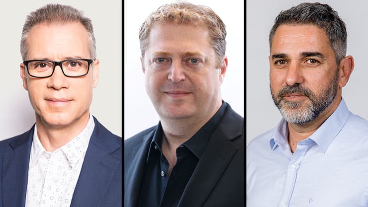 יריב דרורי, דן קצנובסקי, גיל שנהב (צילום: דרור סיתהכל, גיא גלעד, צביקה גולדשטיין) יריב דרורי, דן קצנובסקי, גיל שנהב