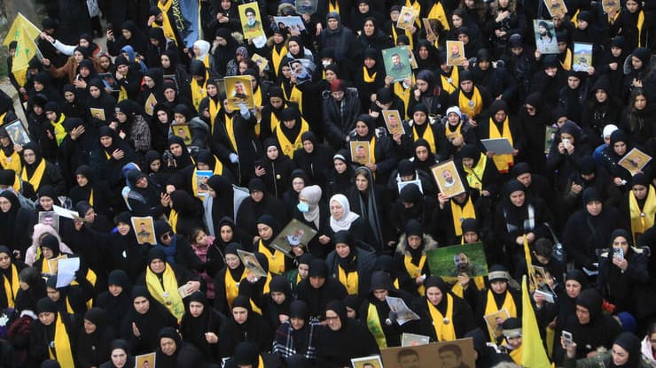 הכנות להלוויית נסראללה וספי א-דין