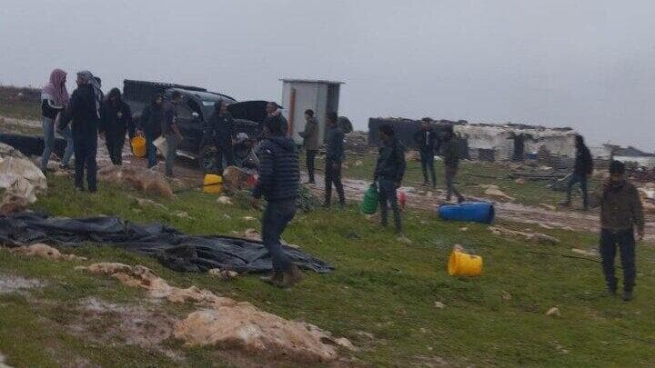 עשרות מתנחלים תוקפים את ההתקהלות בדואית ליד הכפר ג'בע