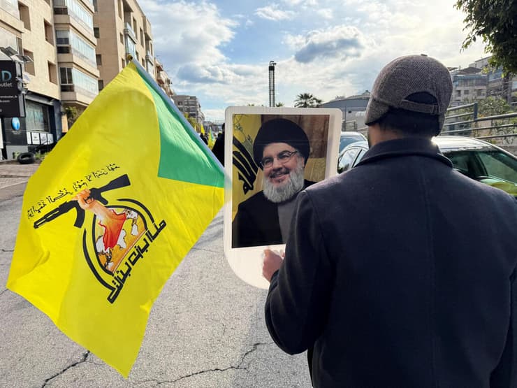 יום הלווייתם של נסראללה וספי א-דין בביירות