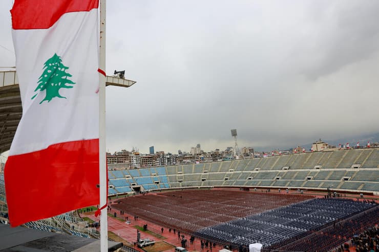 הכנות להלוויית נסראללה וספי א-דין