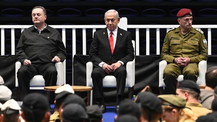ראש הממשלה בנימין נתניהו מגיע לטקס סיום קורס קצינים קרביים מחזור 71