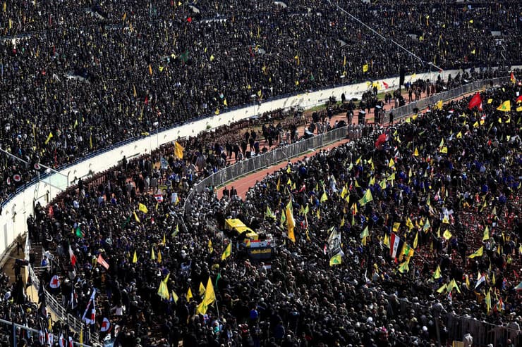 טקס ההלוויה הרשמי של חסן נסראללה בביירות