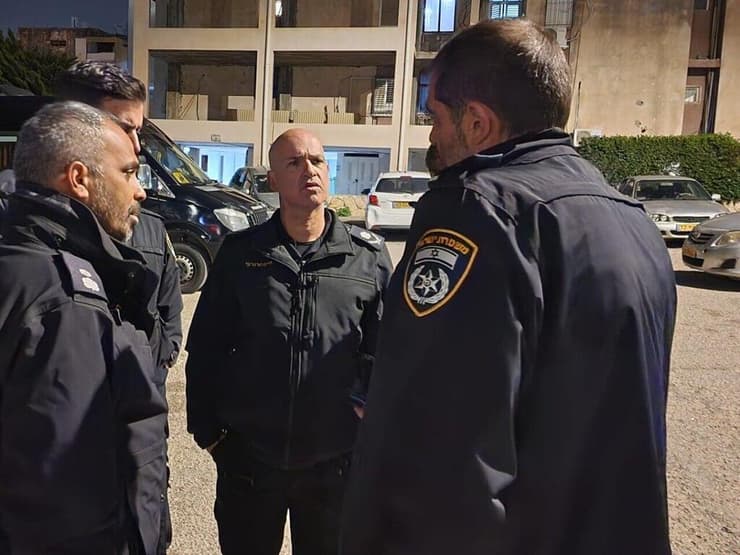 מפקד המחוז בזירת הרצח ביום חמישי בלילה