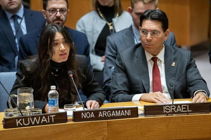 נועה ארגמני במועצת הביטחון של האו"ם בדיון רשמי בהזמנת השגריר דנון