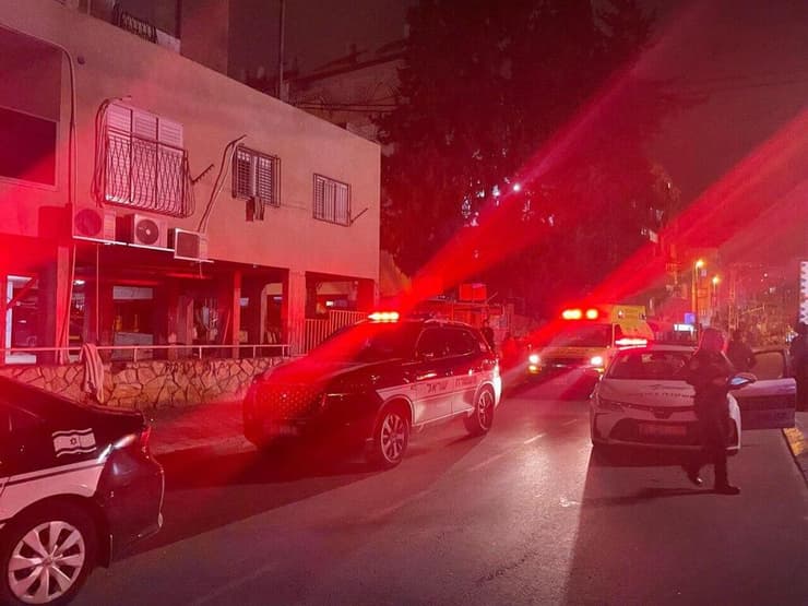 זירת הדקירה ביום שישי בלילה בבני ברק