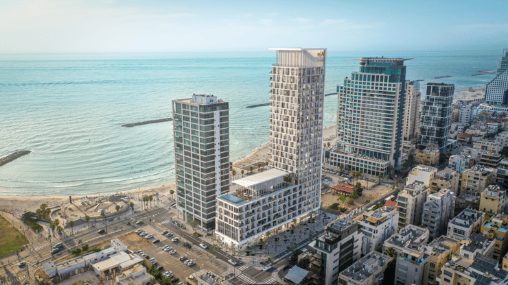 הדמיית פרויקט מגדל דניאל בתל אביב (הדמיה: סנאפשוט) הדמיית פרויקט מגדל דניאל בתל אביב