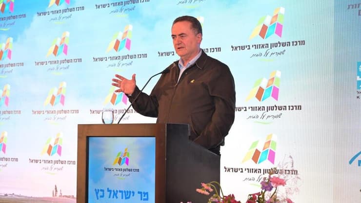 "חמאס לא יישאר לשלוט בעזה, לא אזרחית ולא צבאית" (צילום: שלומי אמסלם, משרד הביטחון) שר הביטחון ישראל כ"ץ בכנס ראשי המועצות האזוריות של מרכז השלטון האזורי
