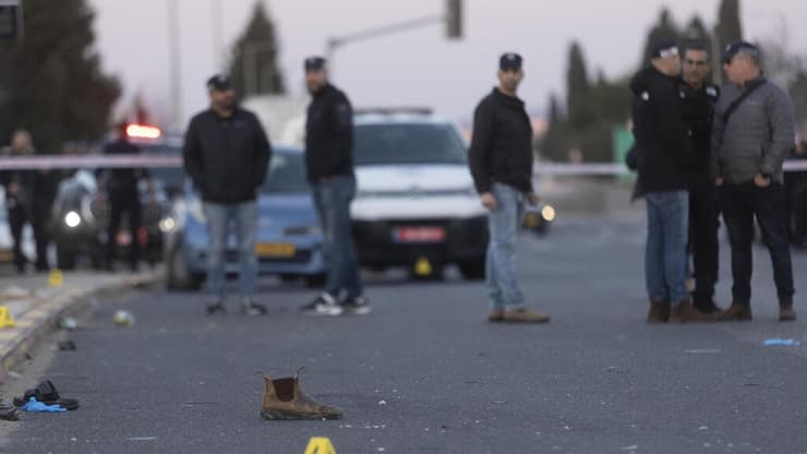 זירת פיגוע הדריסה בצומת כרכור וצומת גן שמואל