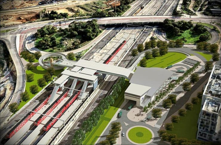 הדמיית התחנה המחודשת בהרצליה (הדמיה: פלג קליינהאוז אדריכלים) הדמיית התחנה המחודשת בהרצליה