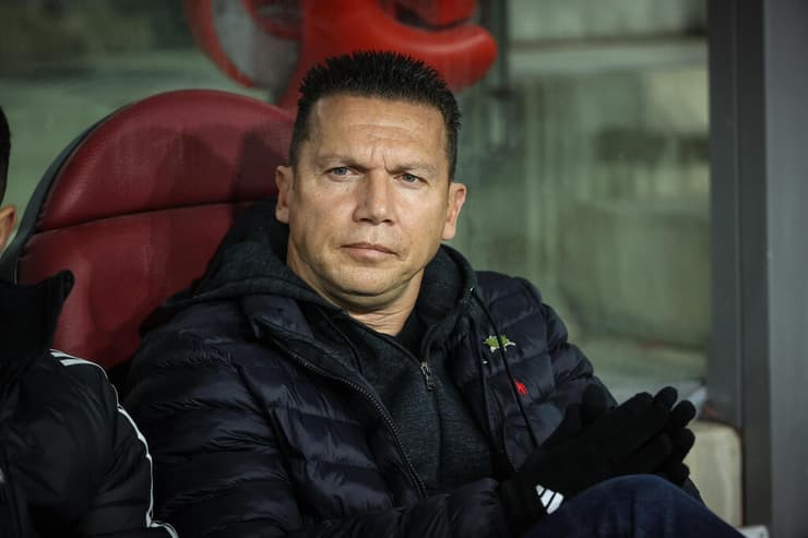 משחק חשוב. בכר (צילום: עוז מועלם) הפועל באר-שבע מכבי חיפה ברק בכר רבע גמר גביע המדינה