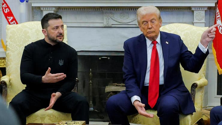 דונלד טראמפ וולדמיר זלנסקי