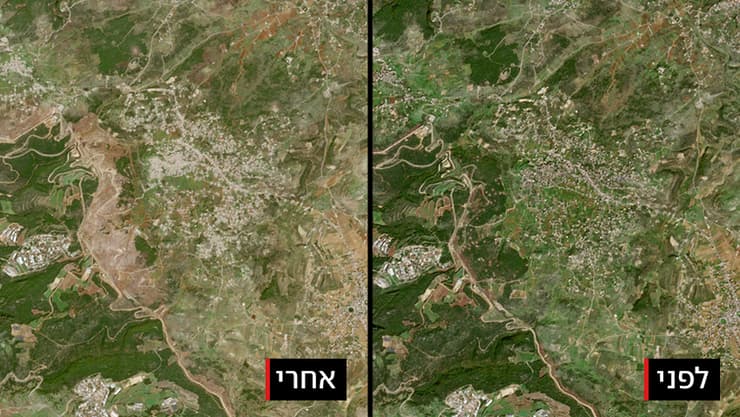 מרחב לבונה - חניתה - לפני ואחרי