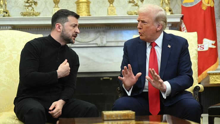 דונלד טראמפ וולדמיר זלנסקי