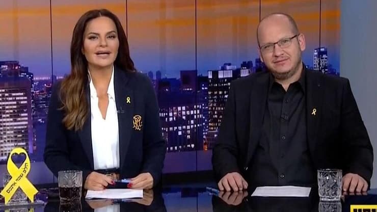 אופריה אסייג וחיים לוינסון (צילום: צילום מסך, קשת 12) אופריה אסייג וחיים לוינסון