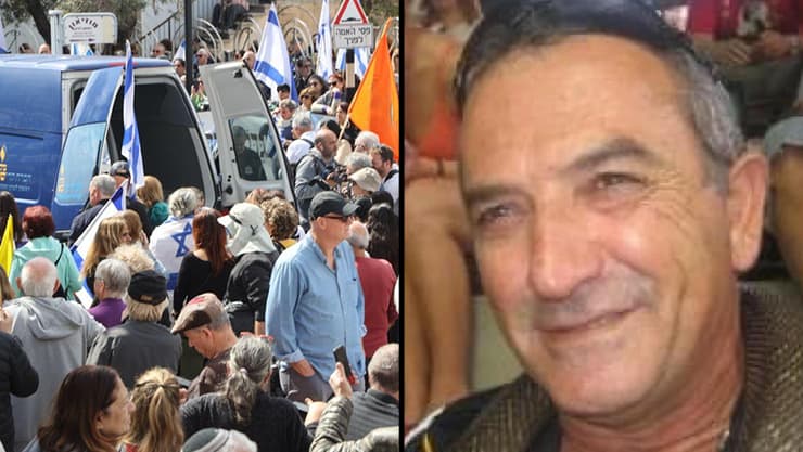מסע הלווייתו של איציק אלגרט ז"ל  בראשון לציון