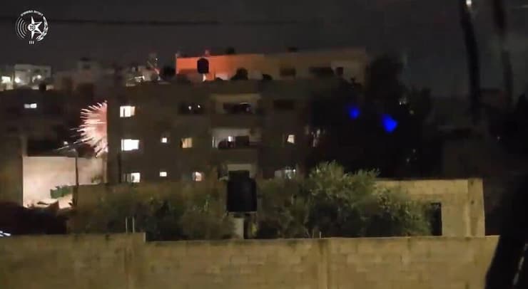 הופעל נוהל "סיר לחץ". הפיצוץ בבניין שבו התבצר המחבל (צילום: דוברות המשטרה) מסתערבי מג"ב איו"ש במהלך חיסול ראש התארגנות הטרור של חמאס בג'נין