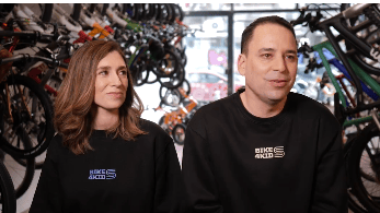 בחנות האופניים לילדים Bikes4kids משתמשים במשלוחים של GetPackage