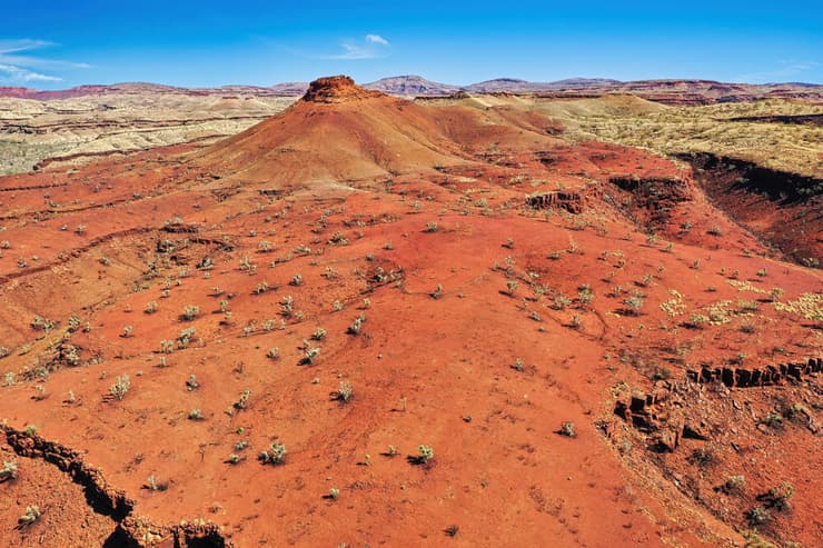 אזור פילבארה, בו התגלה מכתש פגיעה שתוארך כבן 3.5 מיליארד שנים (צילום: Shutterstock) אזור פילבארה, בו התגלה מכתש פגיעה שתוארך כבן 3.5 מיליארד שנים